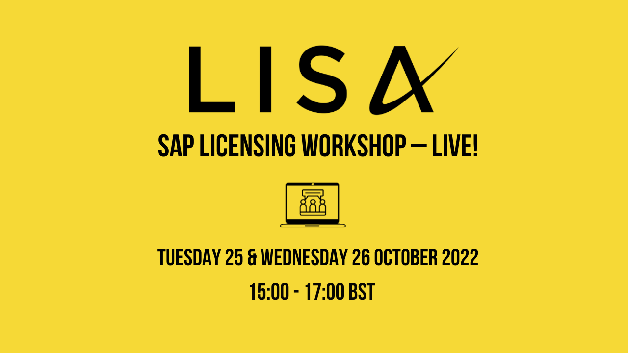 SAP Licensing Workshop – Live!
