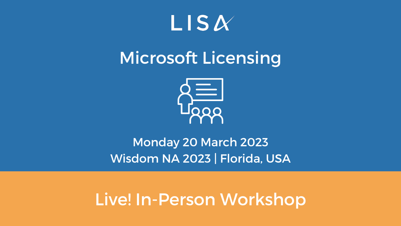 Microsoft Licensing In-Person Workshop – Live! – USA