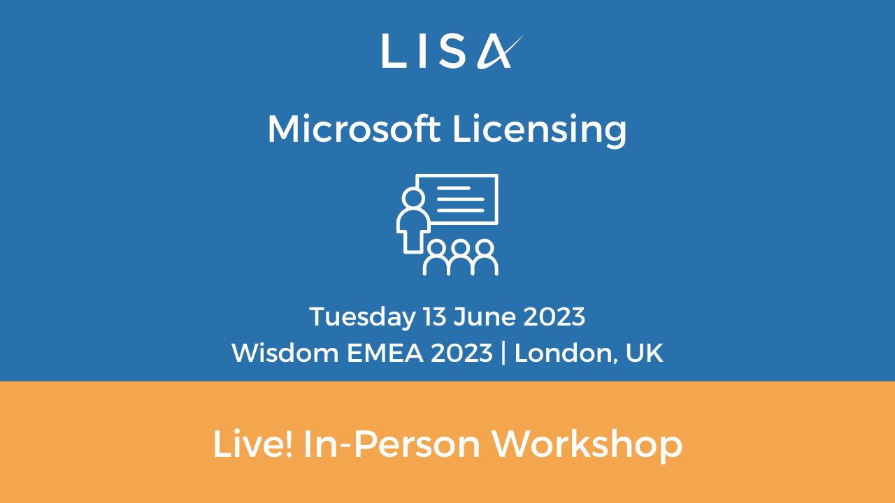 Microsoft Licensing In-Person Workshop – Live! – UK