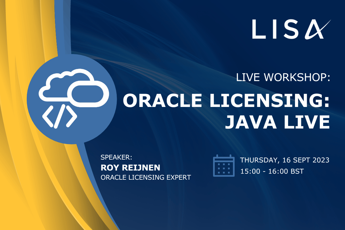 Oracle Licensing Java - Live Workshop Thursday, November 16th, at 15:00 GMT (10:00 AM EST)