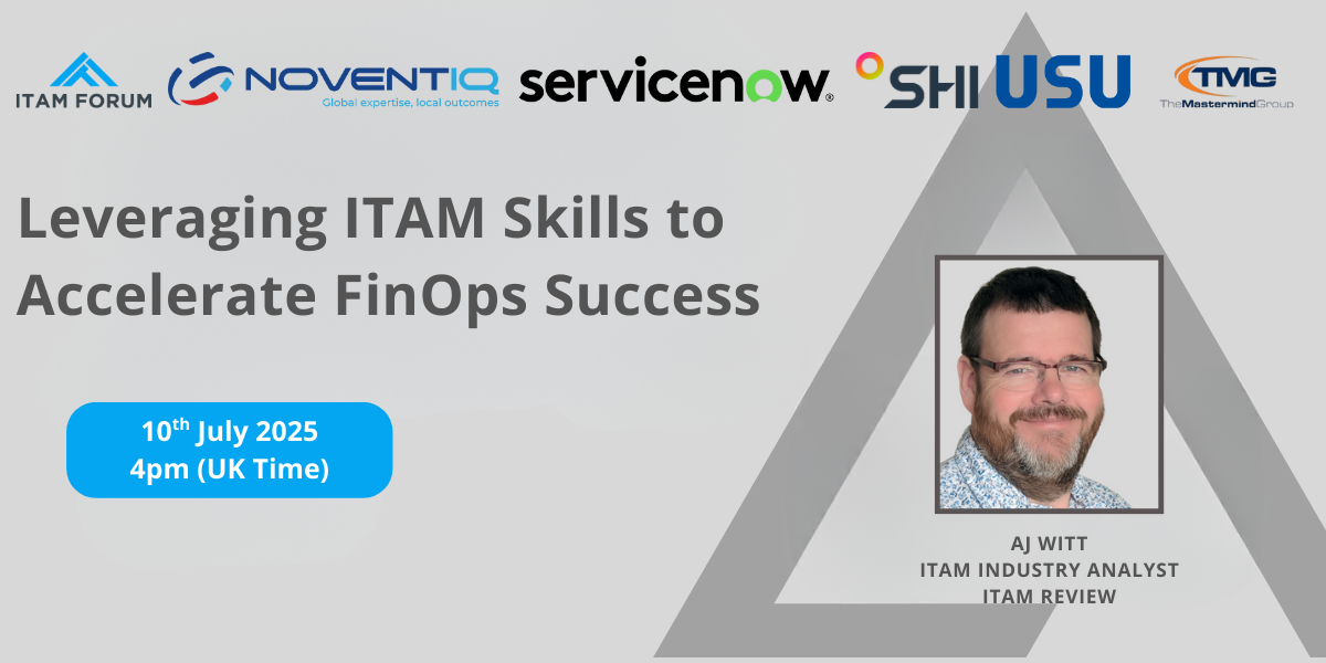 Leveraging ITAM Skills to Accelerate FinOps Success, an ITAM Forum webinar