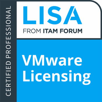 VMware Licensing Certified Professional Credly badge