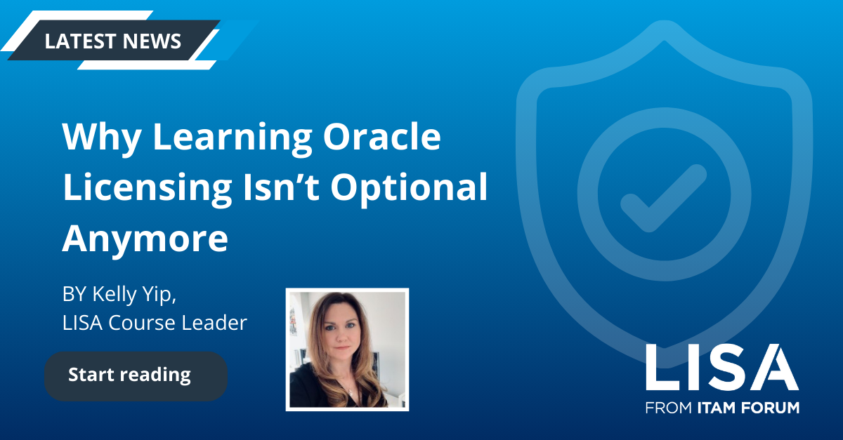 New Oracle Licensing Course article by Kelly Yip